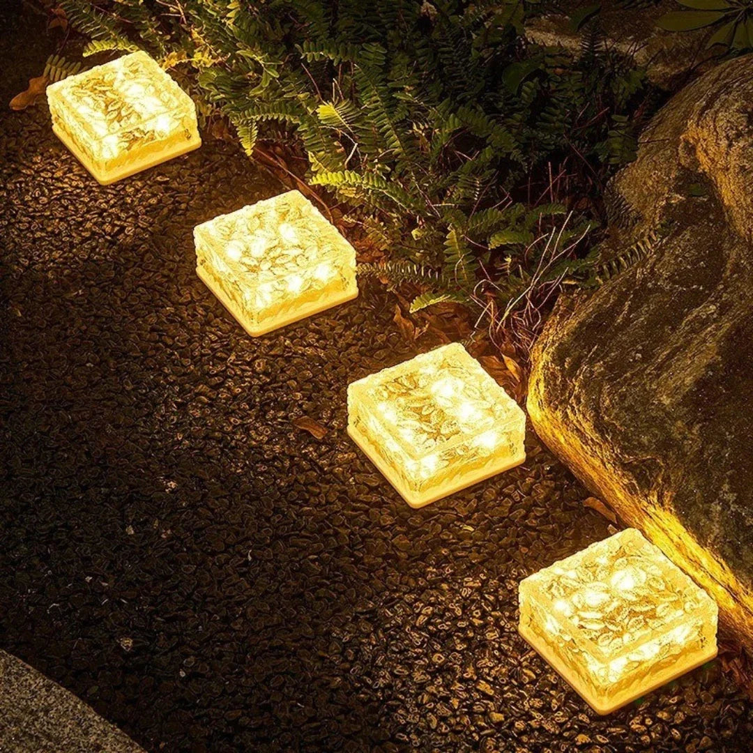Solar Brick Pathway Light for Garden Edges