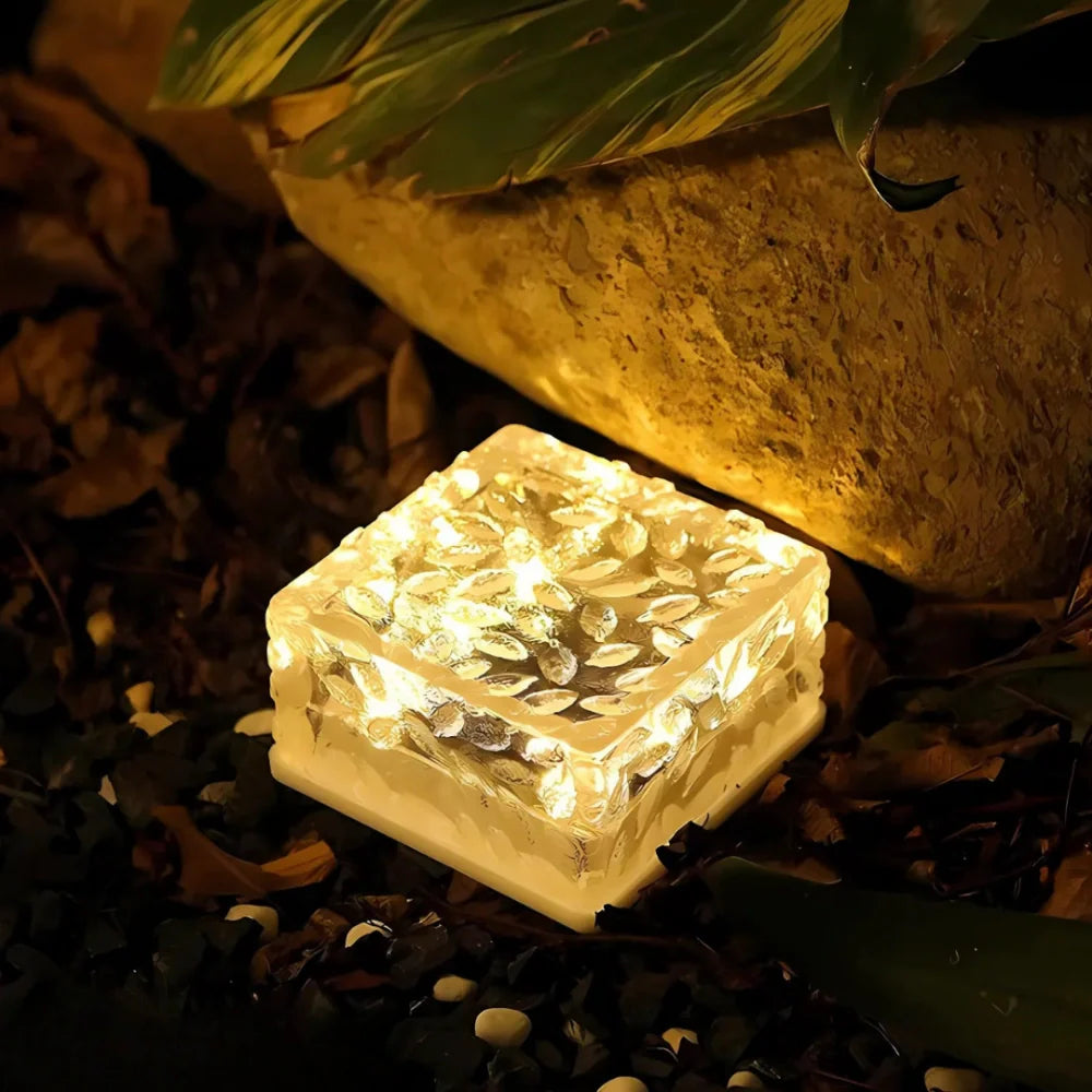 Solar Brick Pathway Light for Garden Edges
