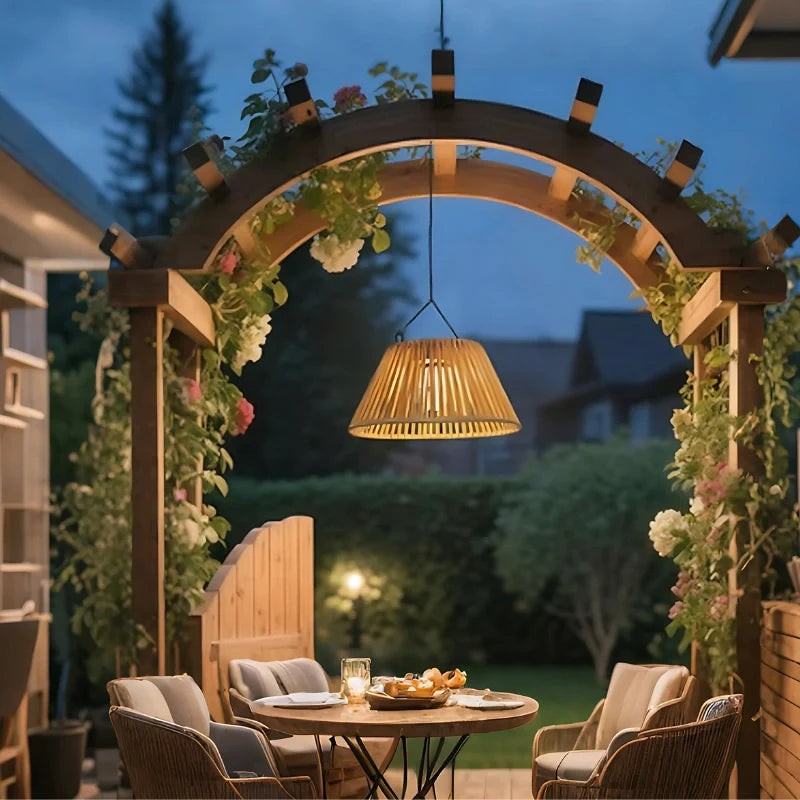 Solar Rope Lantern for Patio and Garden