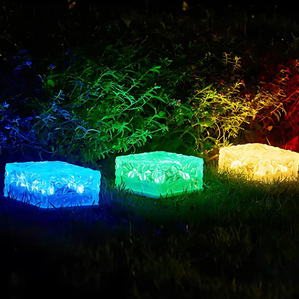 Solar Brick Pathway Light for Garden Edges