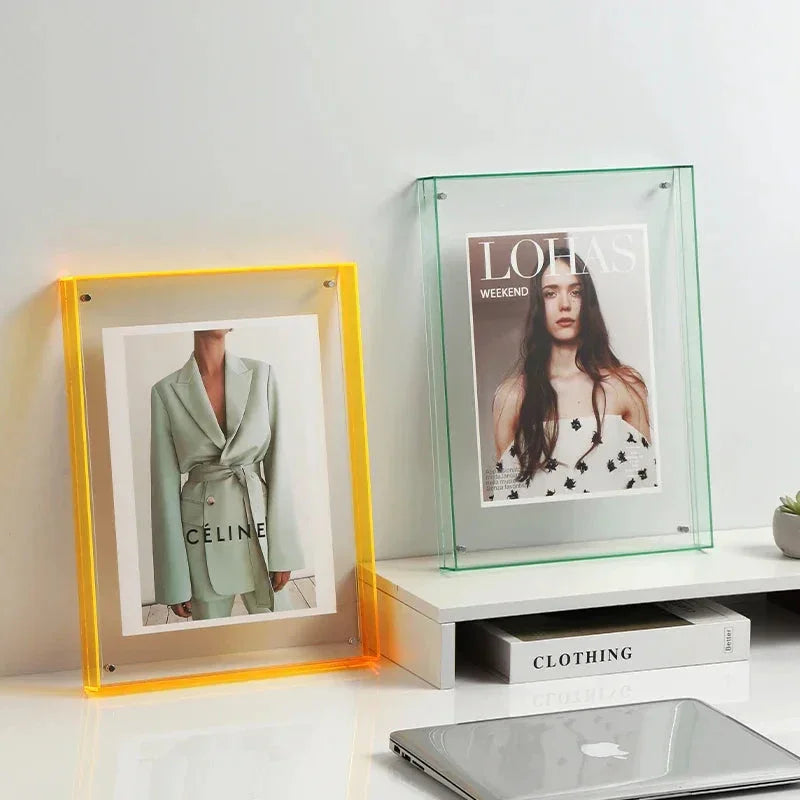 Transparent Colour Photo Frame