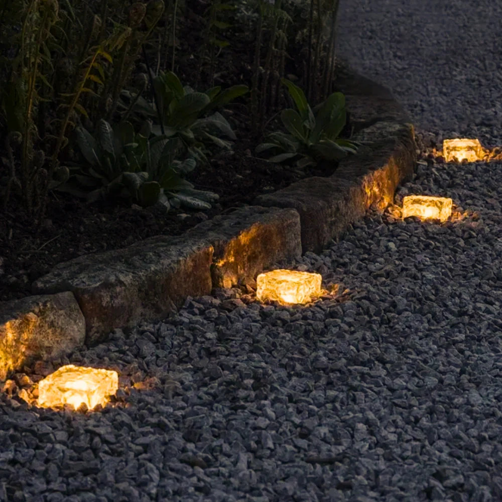 Solar Brick Pathway Light for Garden Edges