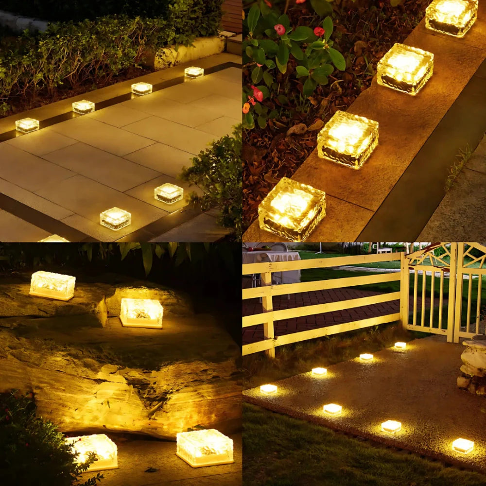 Solar Brick Pathway Light for Garden Edges