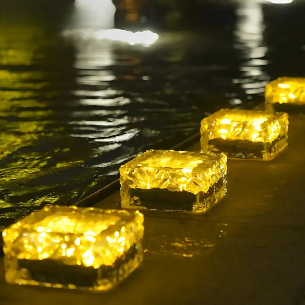 Solar Brick Pathway Light for Garden Edges