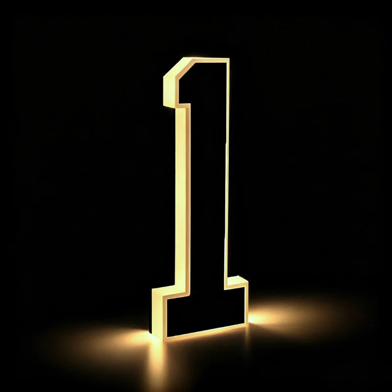 Solar House Number Light for Outdoor Walls