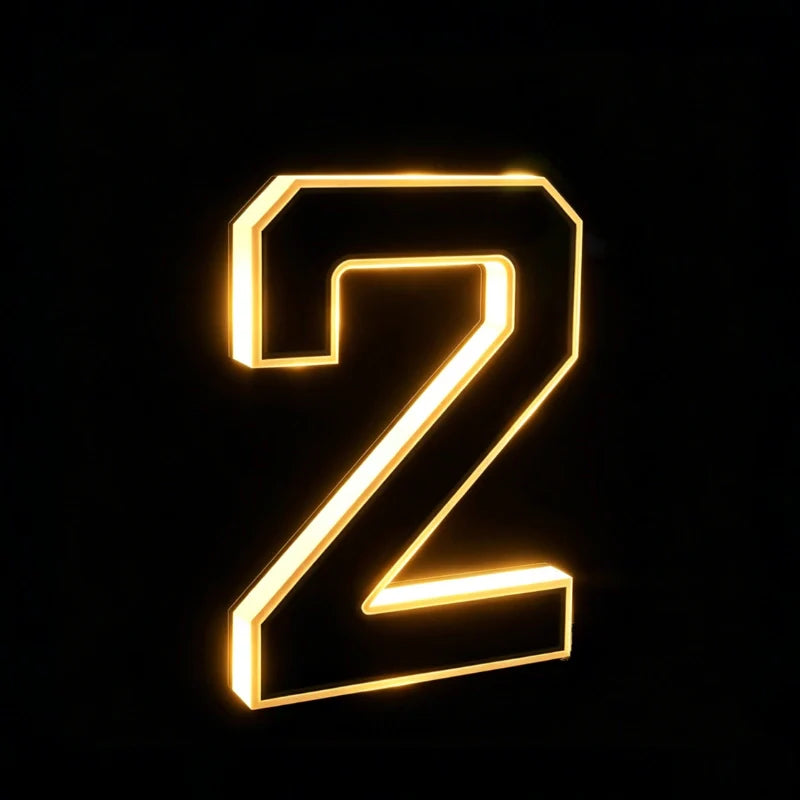 Solar House Number Light for Outdoor Walls