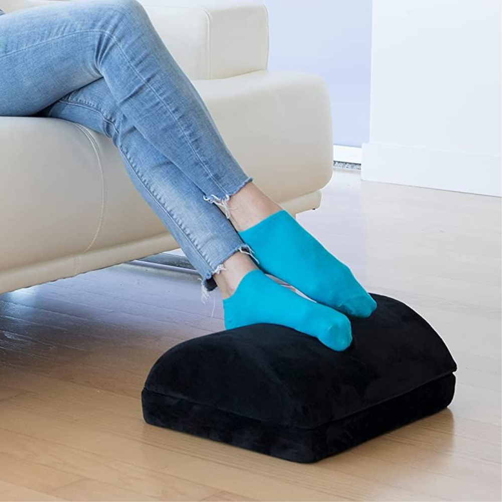 Curved Ergonomic Under Desk Foot Rest