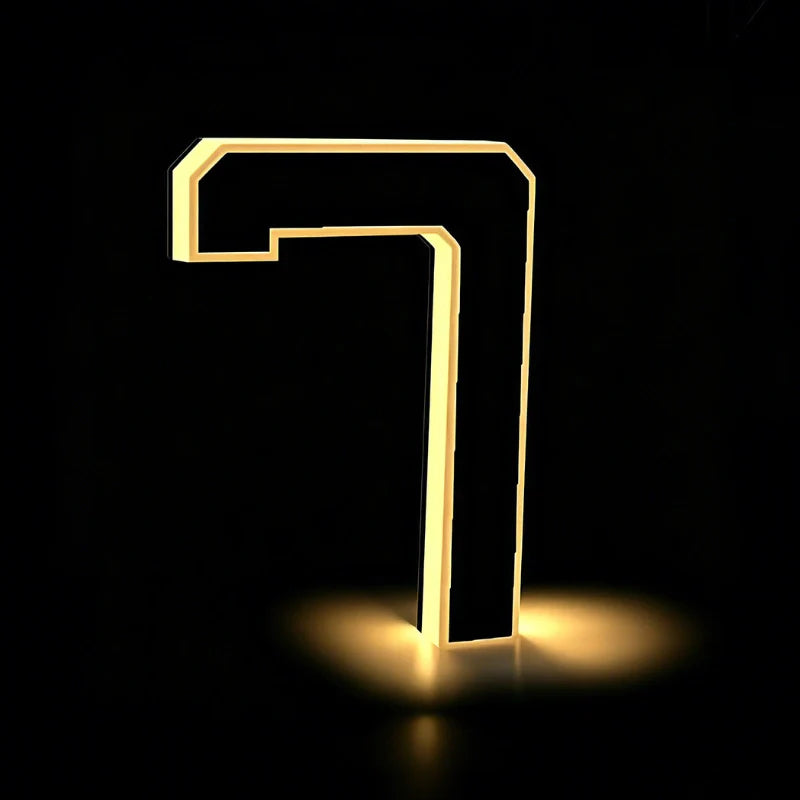 Solar House Number Light for Outdoor Walls