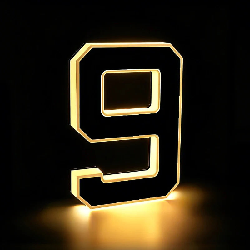 Solar House Number Light for Outdoor Walls