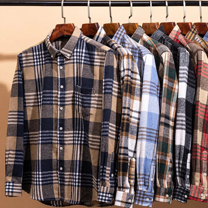 GRAYSON COTTON FLANNEL SHIRT