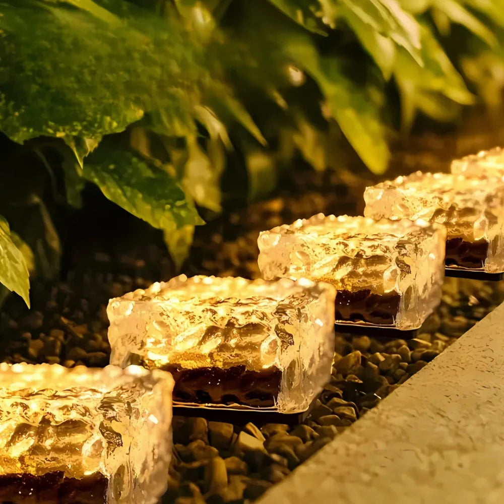 Solar Brick Pathway Light for Garden Edges