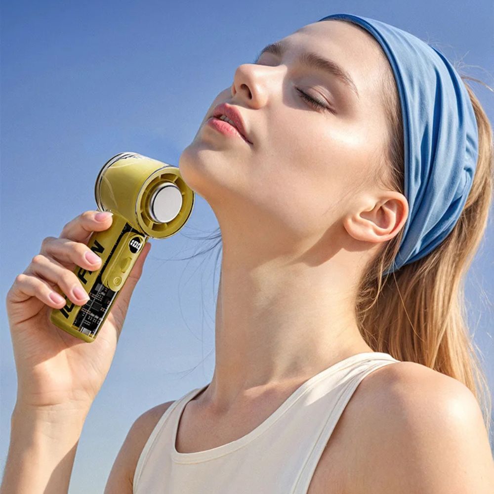 TurboCool Rechargeable Handheld Mini Fan
