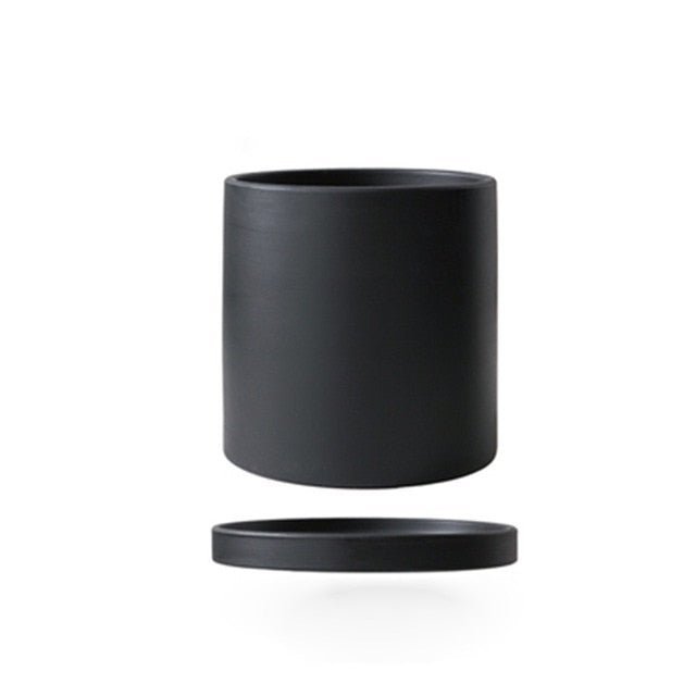 Ceramic Plant Pot With Saucer