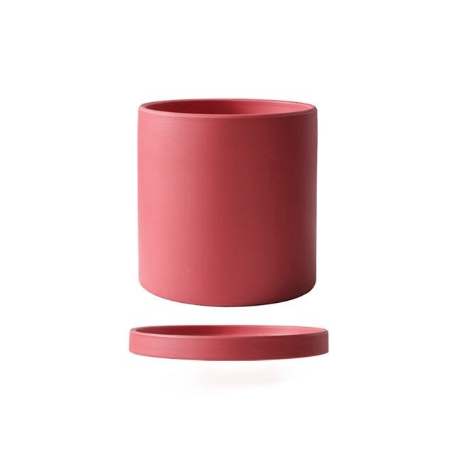Ceramic Plant Pot With Saucer