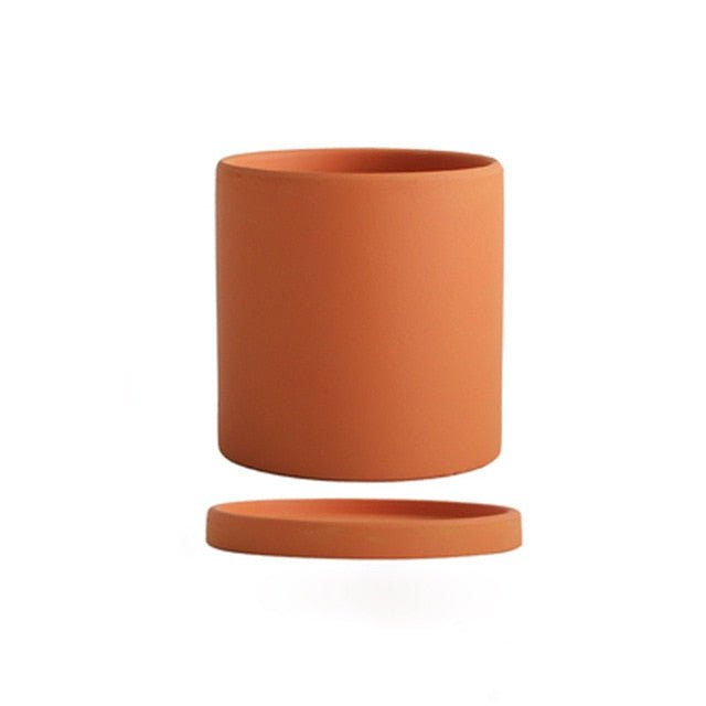 Ceramic Plant Pot With Saucer