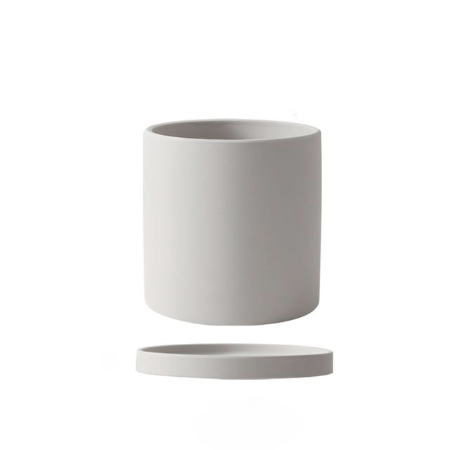 Ceramic Plant Pot With Saucer