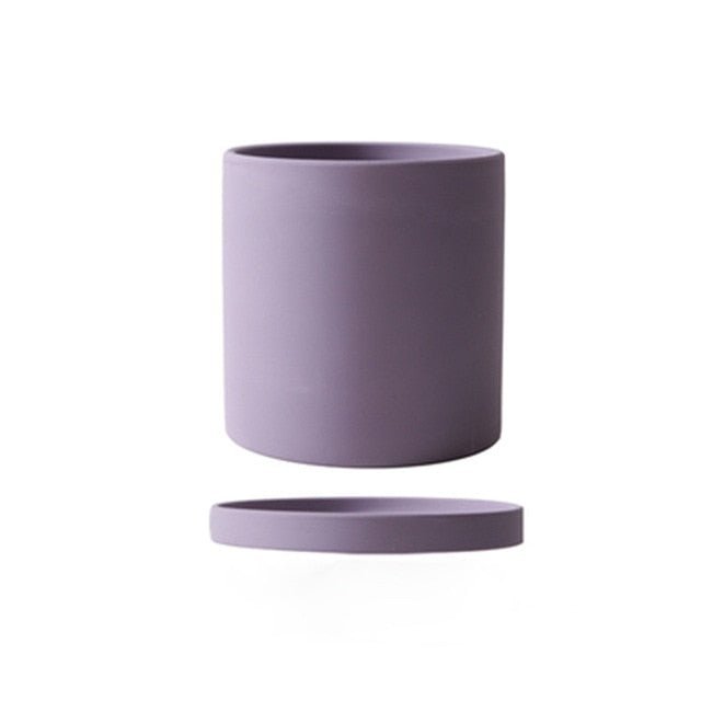 Ceramic Plant Pot With Saucer