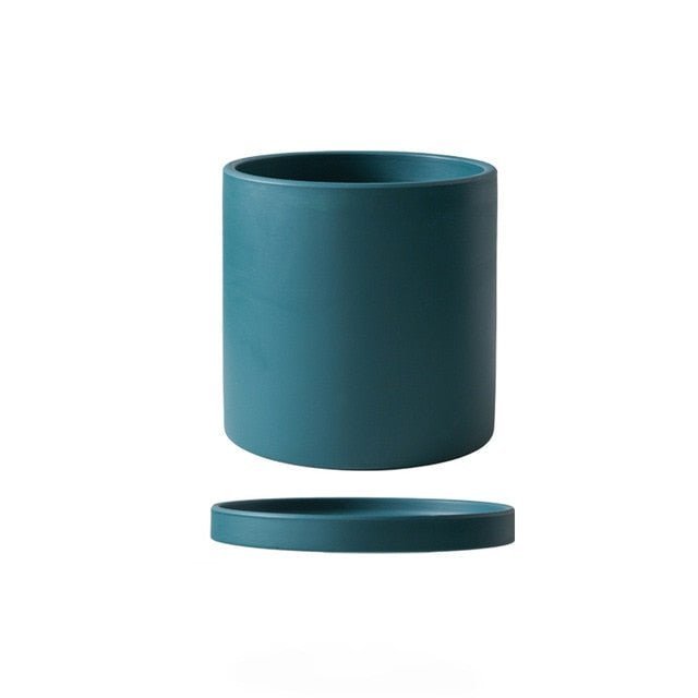 Ceramic Plant Pot With Saucer