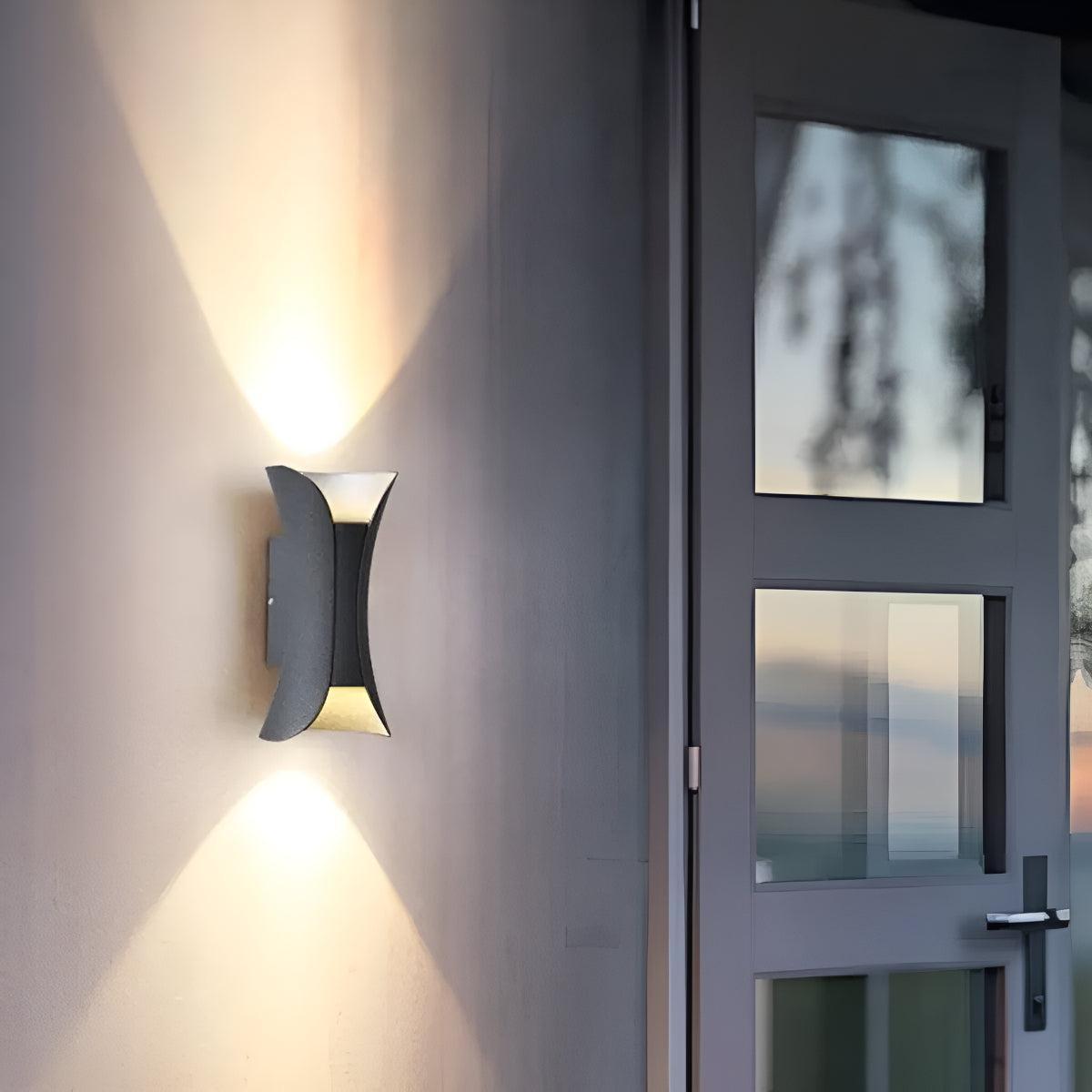 Curved Outdoor Wall Light