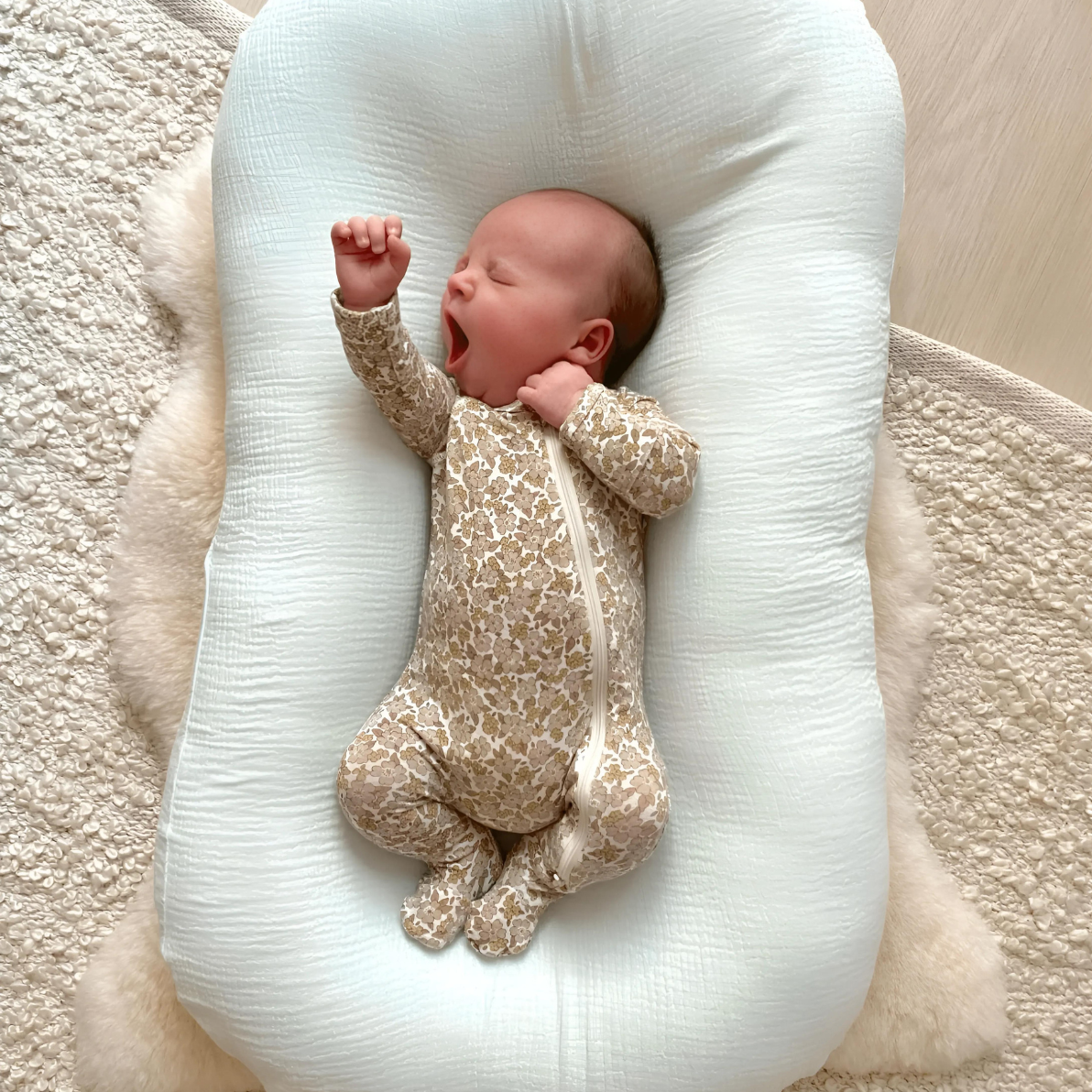 Pastel Baby Lounger Nest