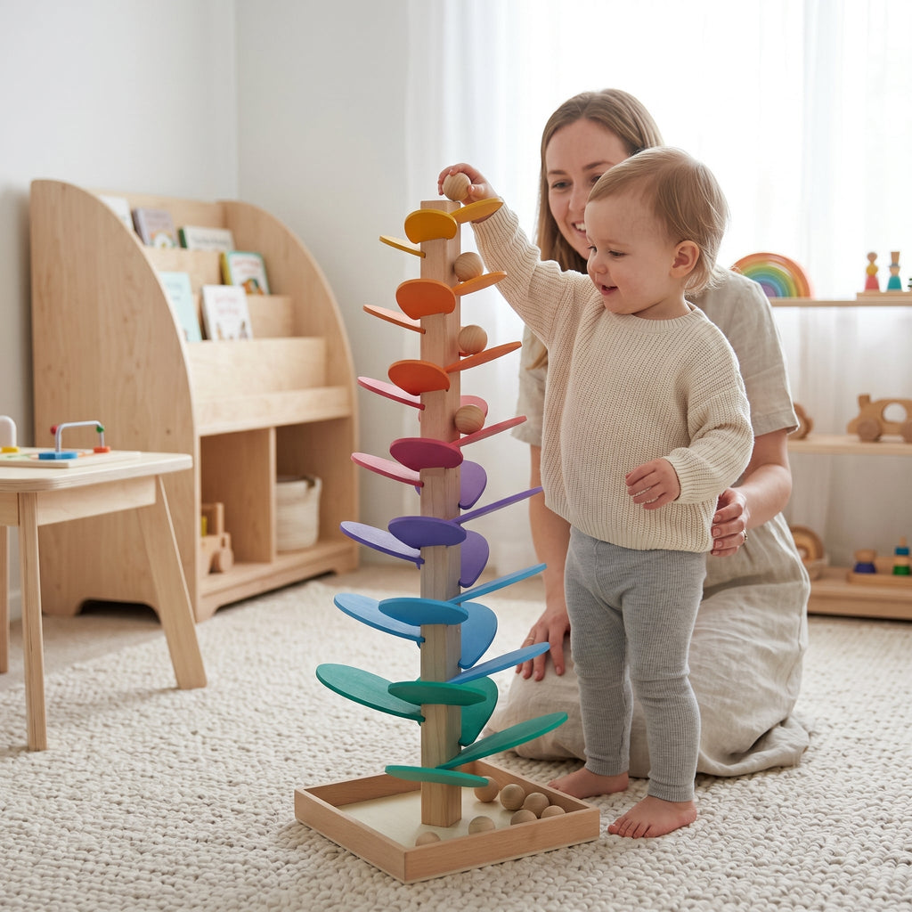 Wooden Rain Sound Tower Toy