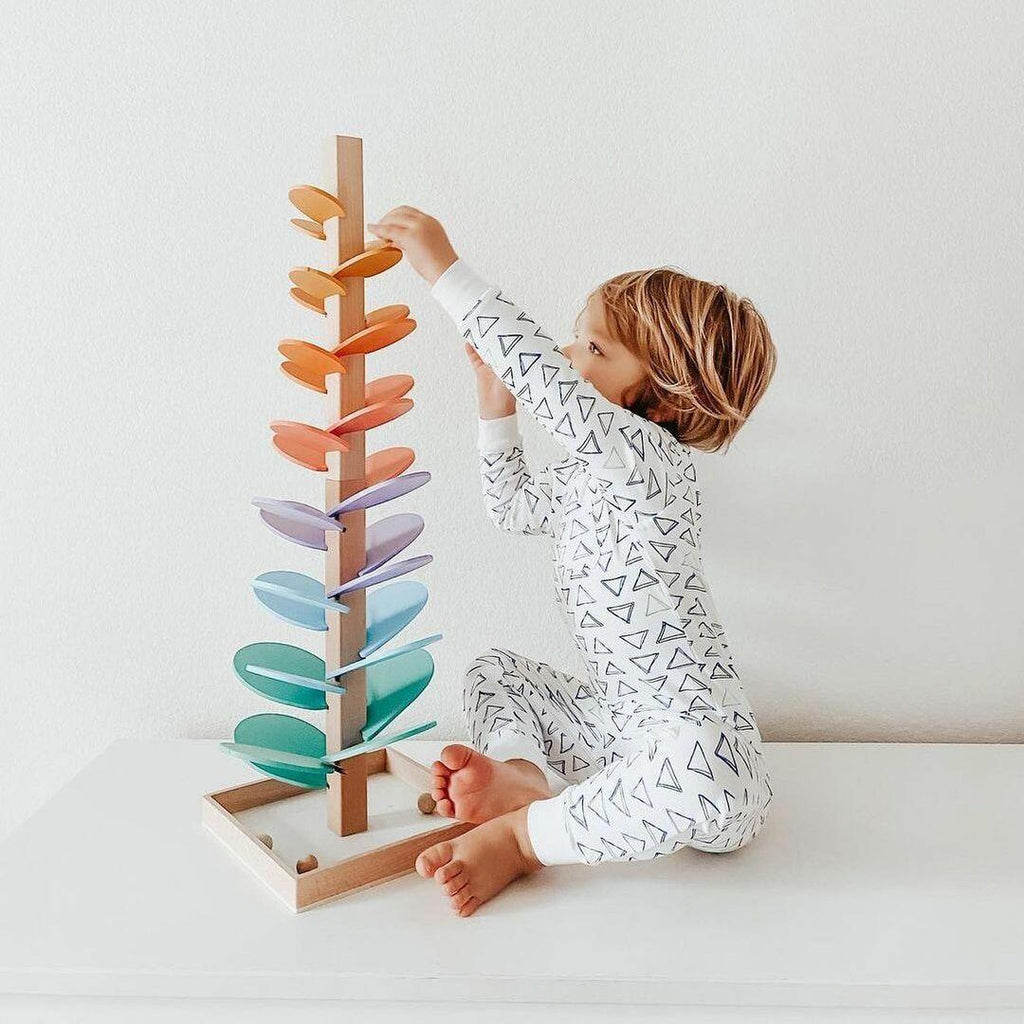 Wooden Rain Sound Tower Toy