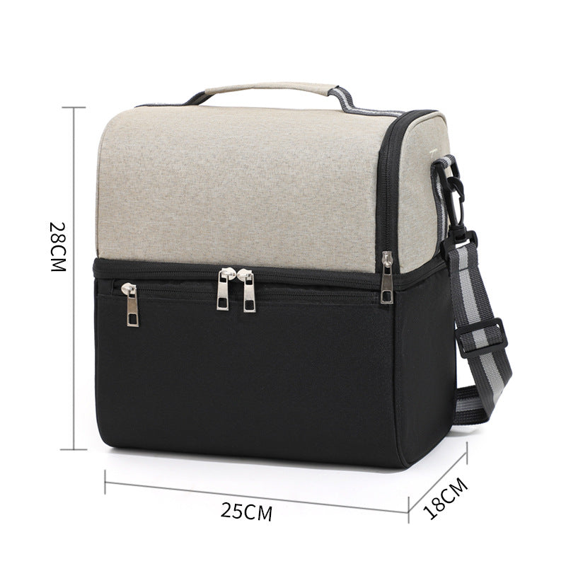 Double-Chamber Insulated Picnic Cooler Bag