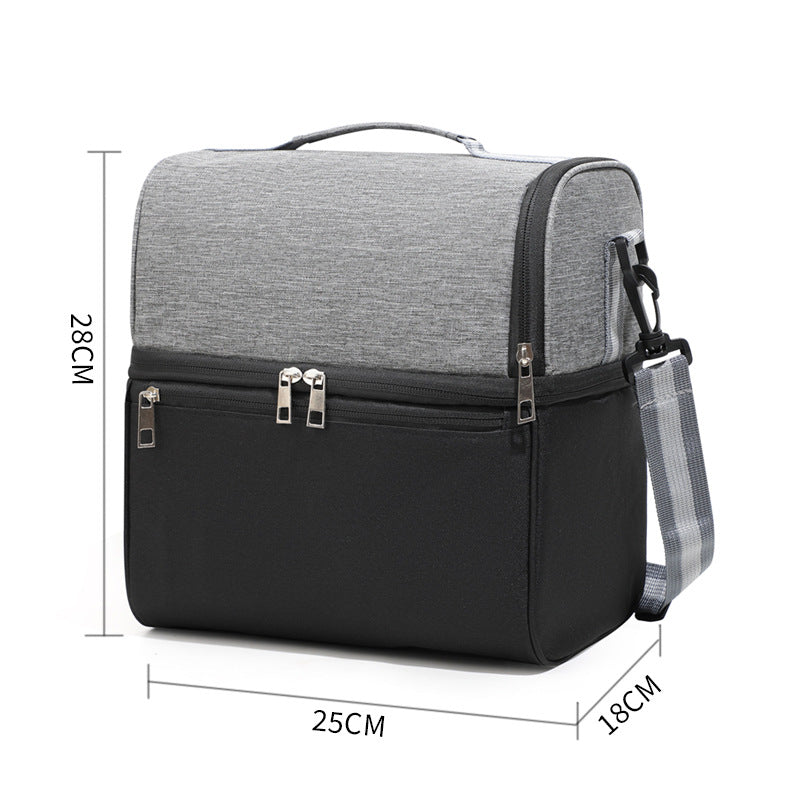 Double-Chamber Insulated Picnic Cooler Bag