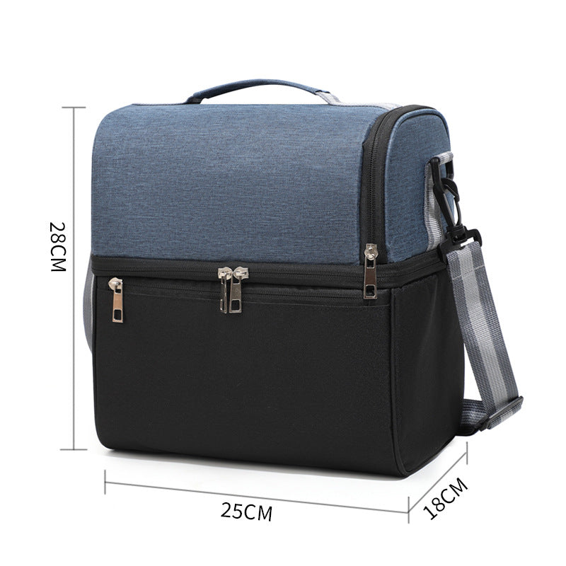 Double-Chamber Insulated Picnic Cooler Bag