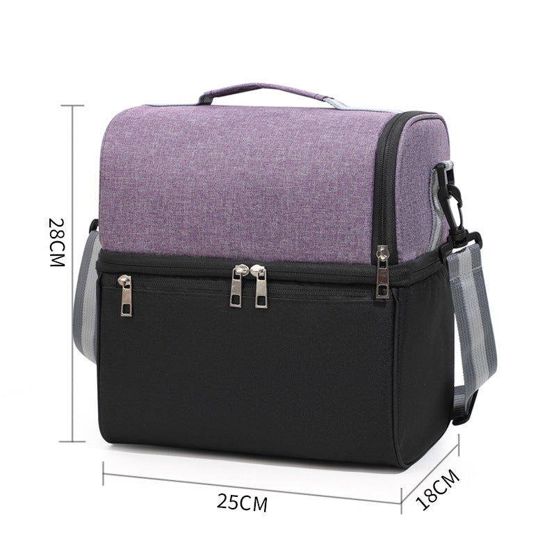 Double-Chamber Insulated Picnic Cooler Bag