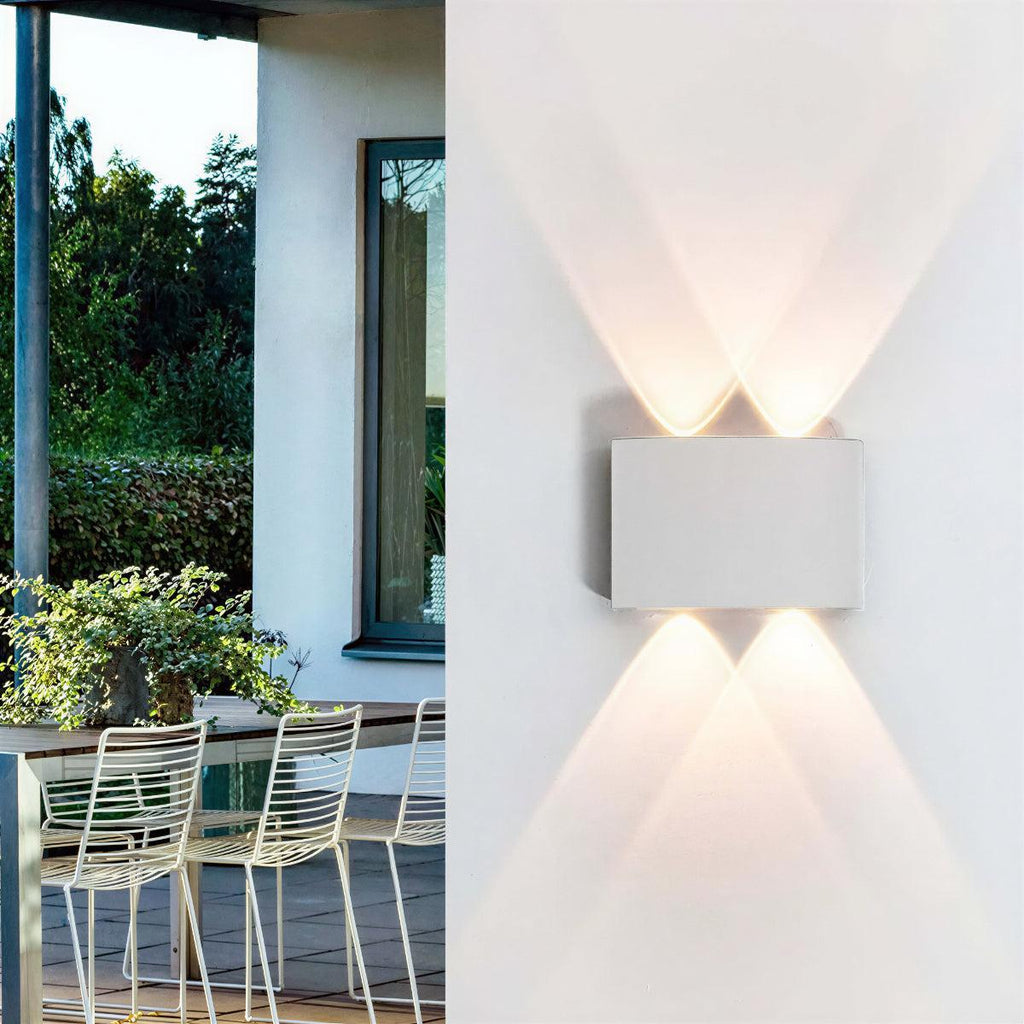 Curved Outdoor Wall Sconce Light