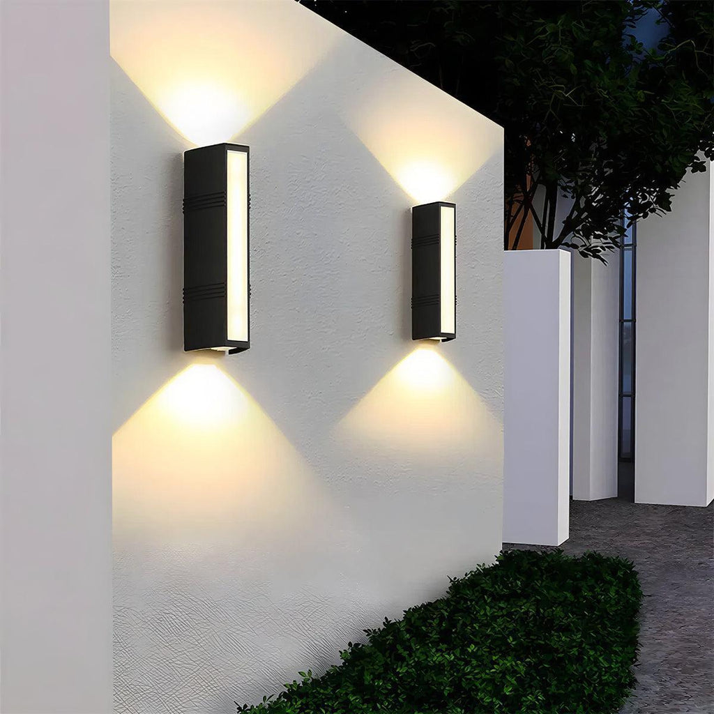 Tube Outdoor Wall Sconce Light
