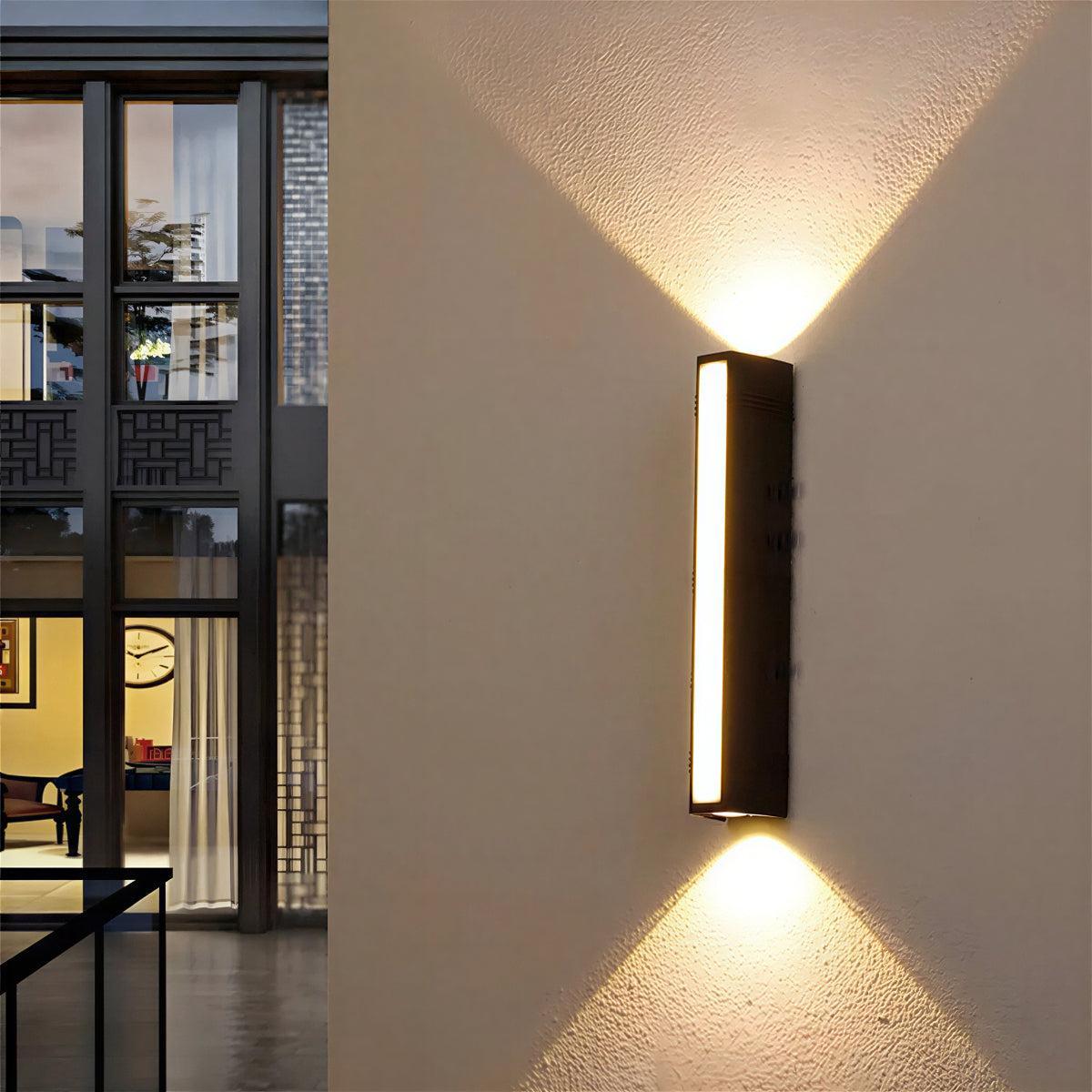 Tube Outdoor Wall Sconce Light