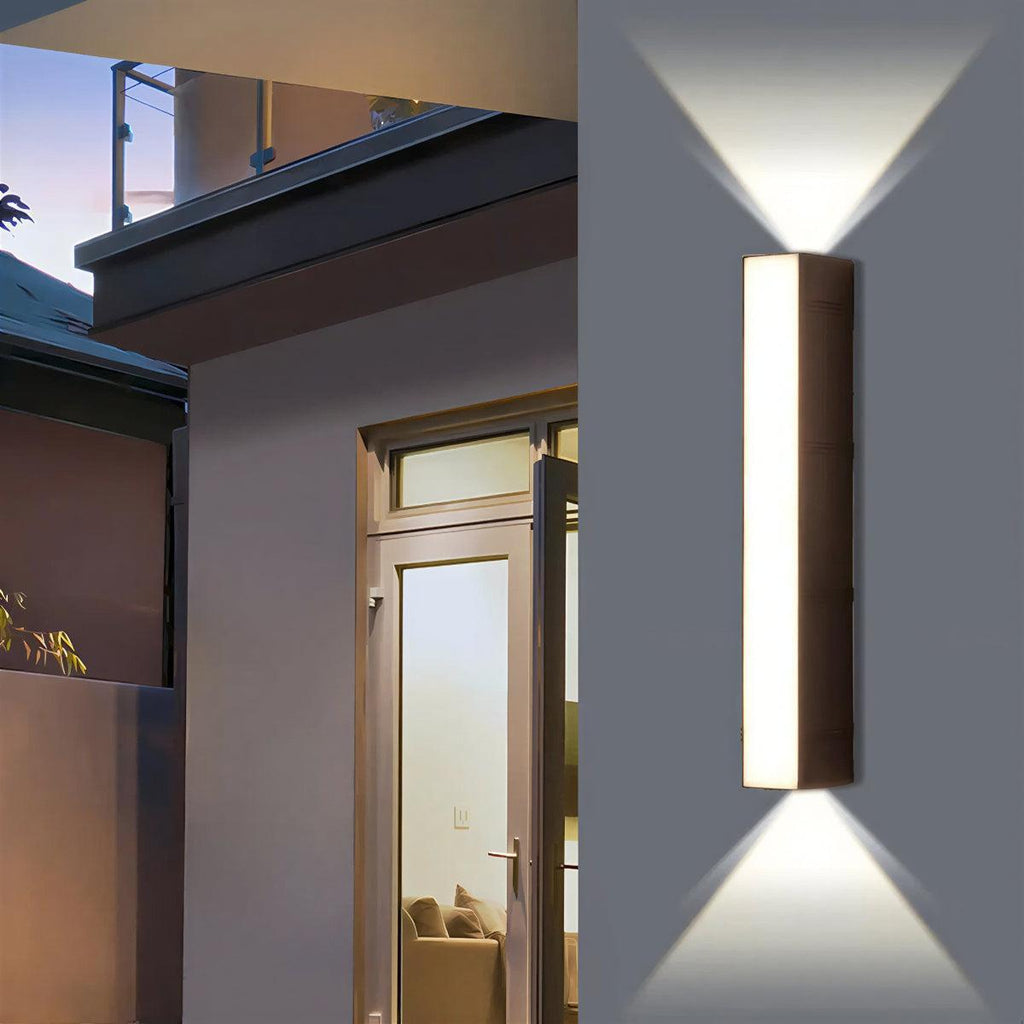 Tube Outdoor Wall Sconce Light