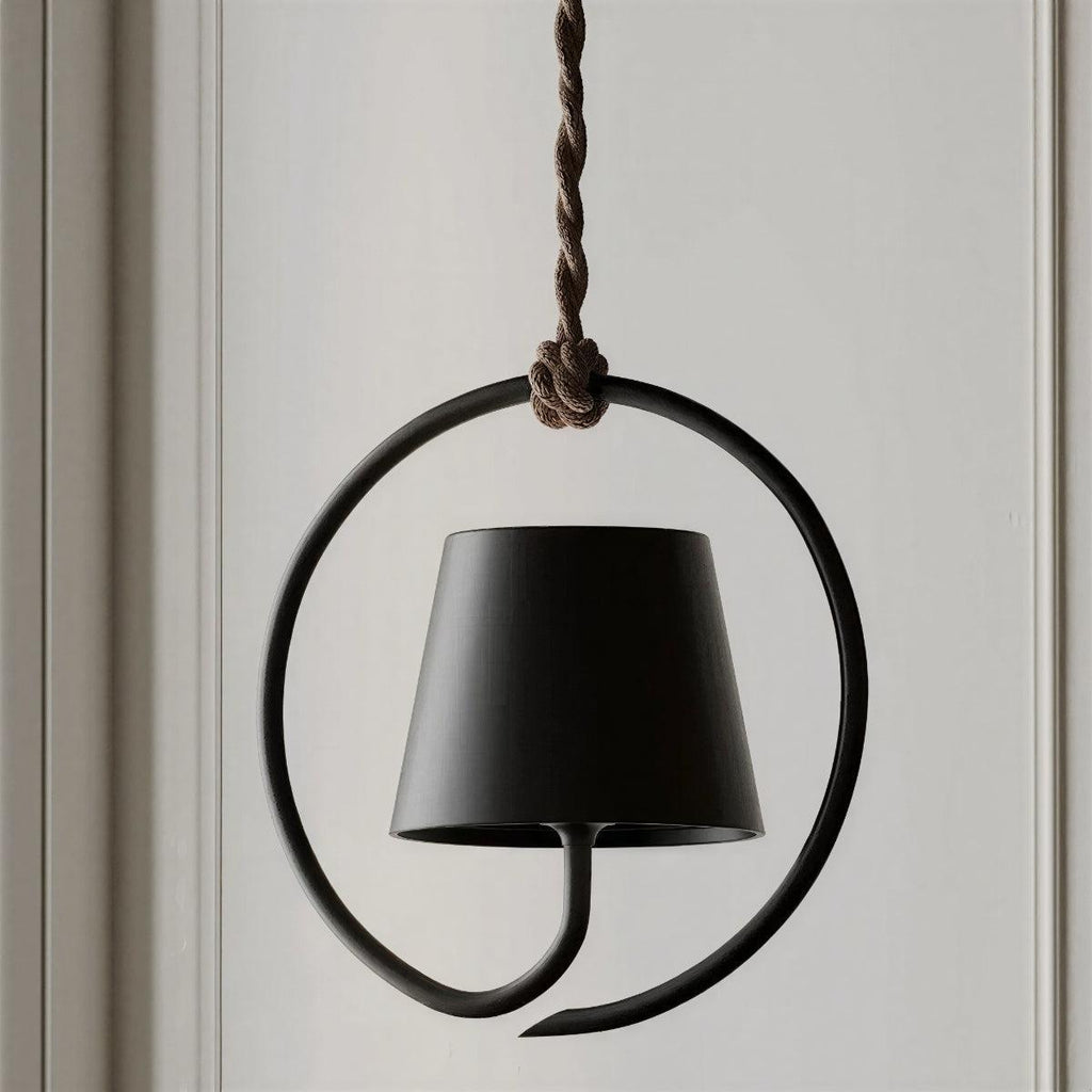 Halo Ring Pendant Light With Touch Dimming