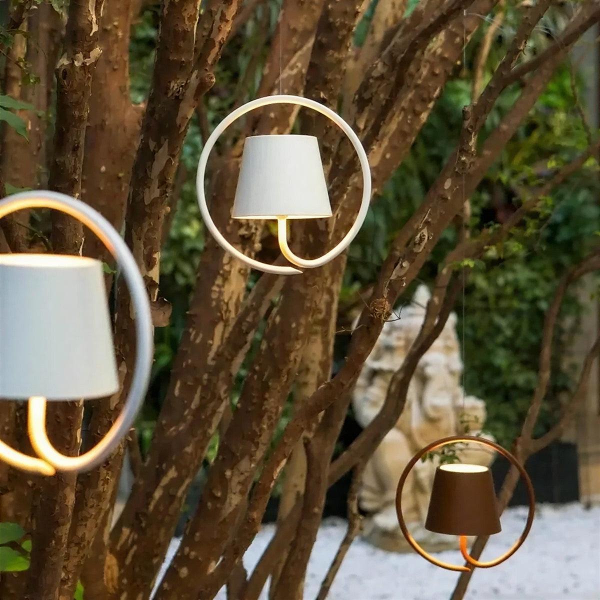 Halo Ring Pendant Light With Touch Dimming