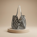 Ranile | Women’s Striped Canvas Tote Bag