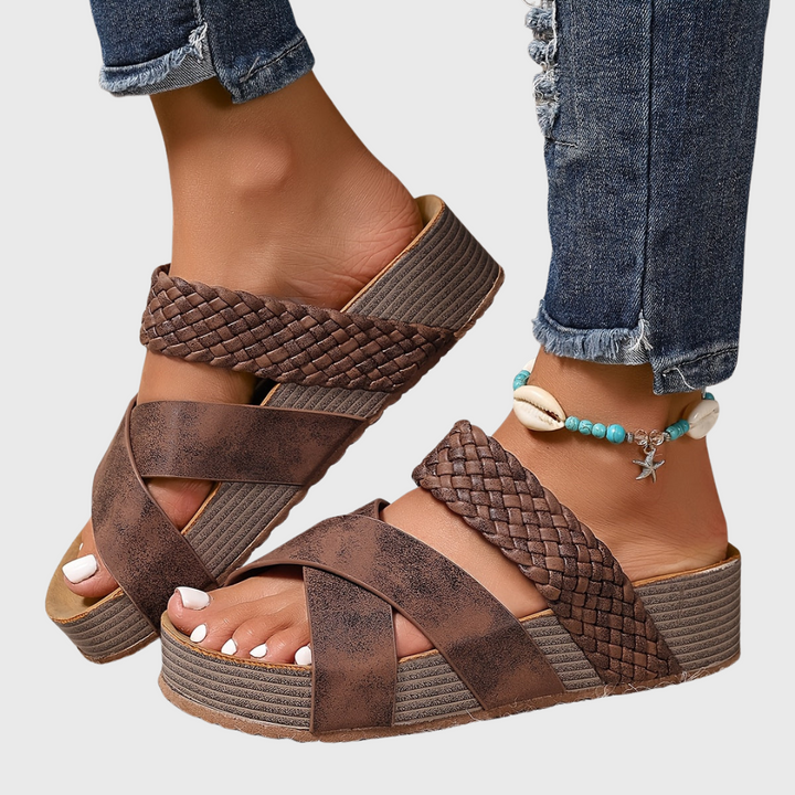 Lena - Orthopaedic Leather Sandal