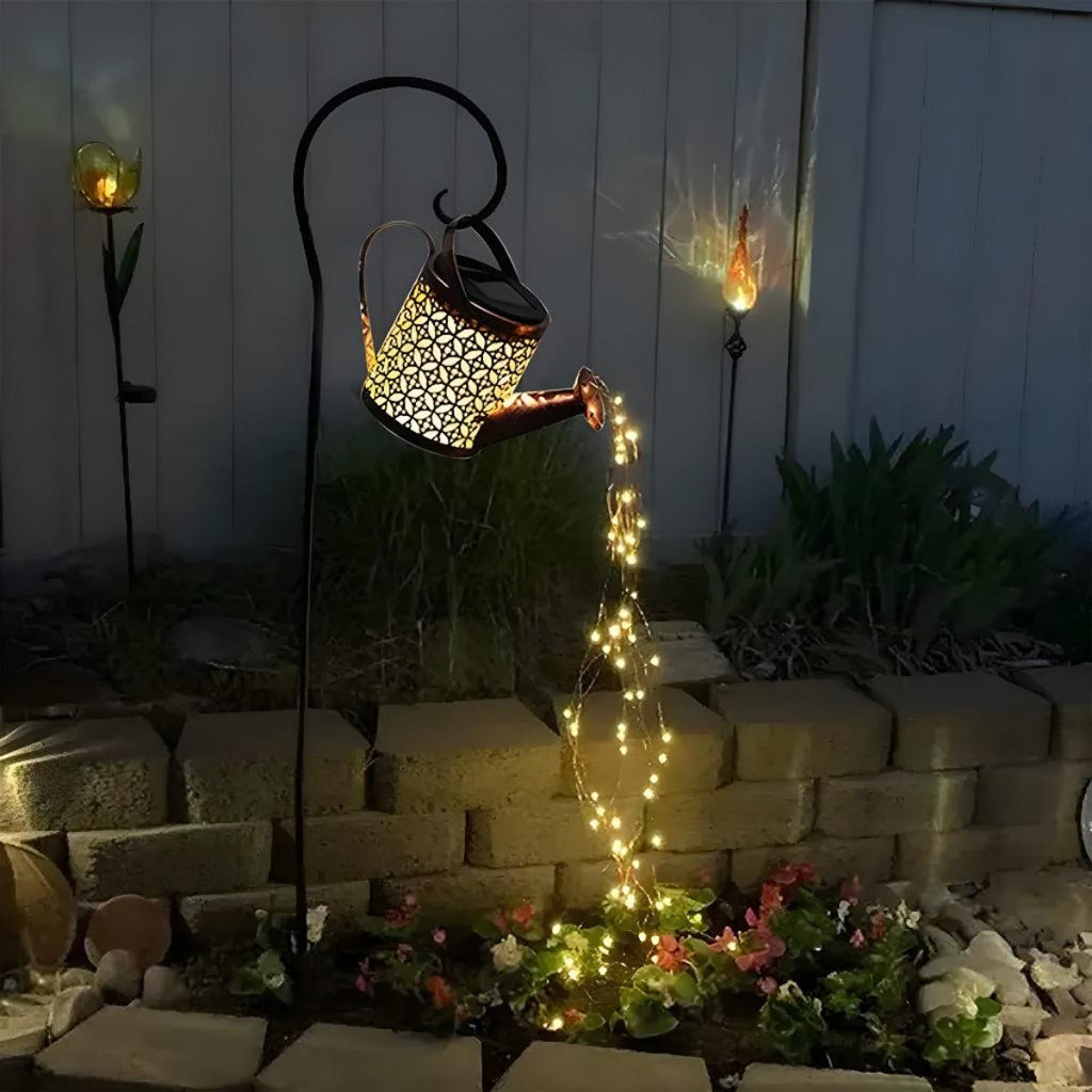 Solar Watering Can Garden Light
