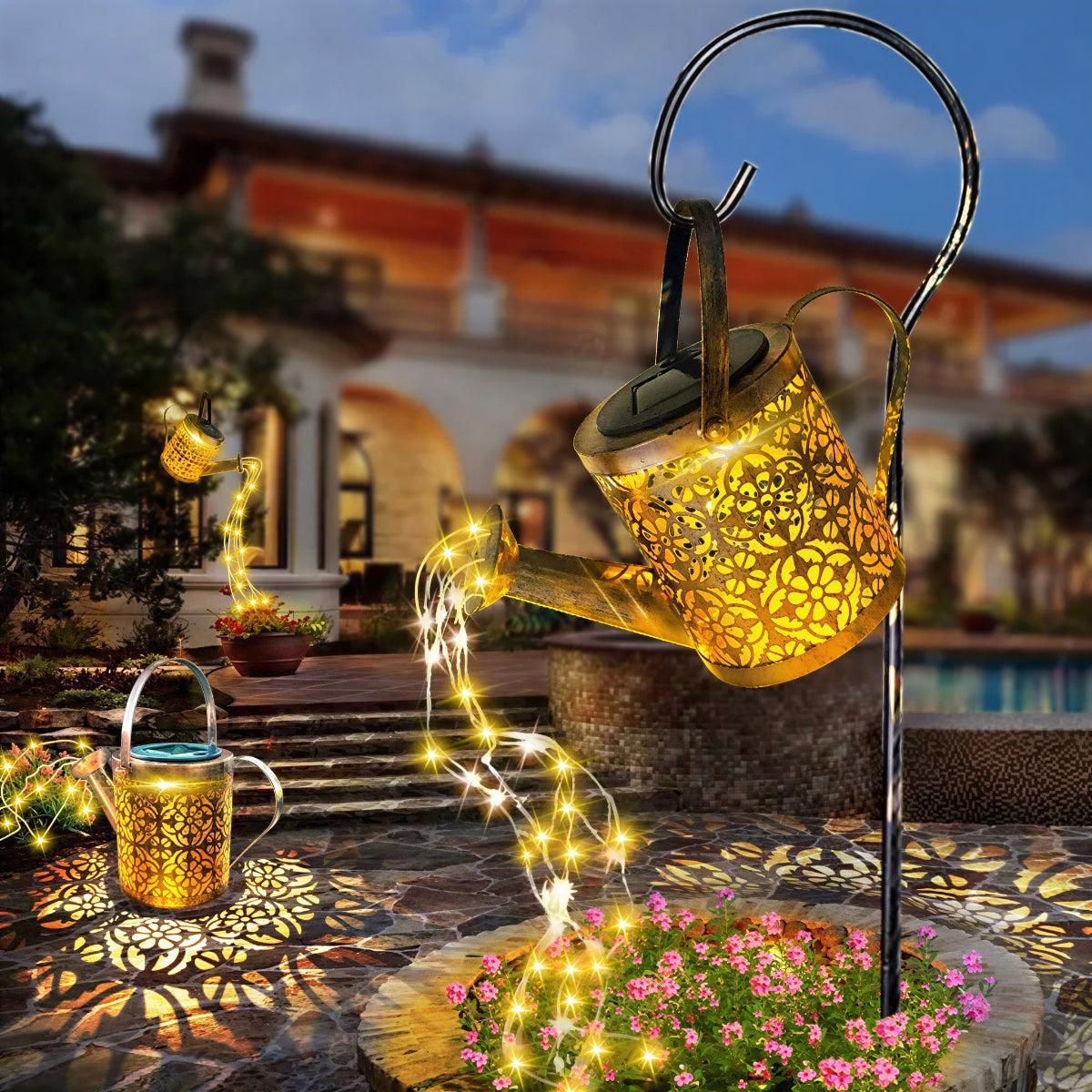 Solar Watering Can Garden Light