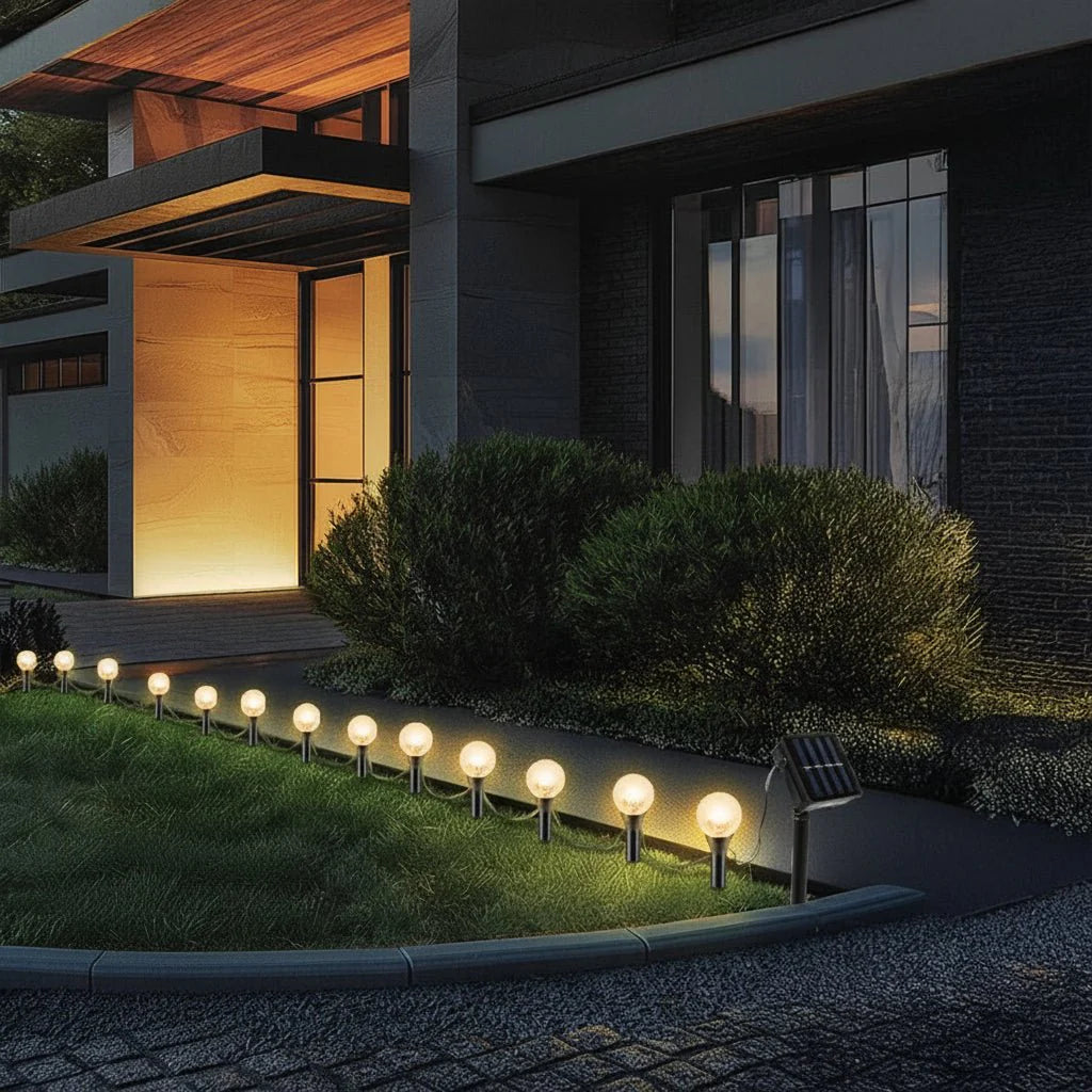 Solar Light String for Gardens and Balconies