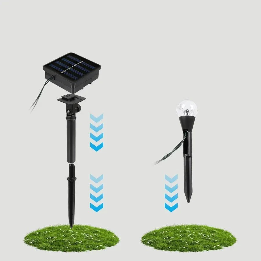 Solar Light String for Gardens and Balconies