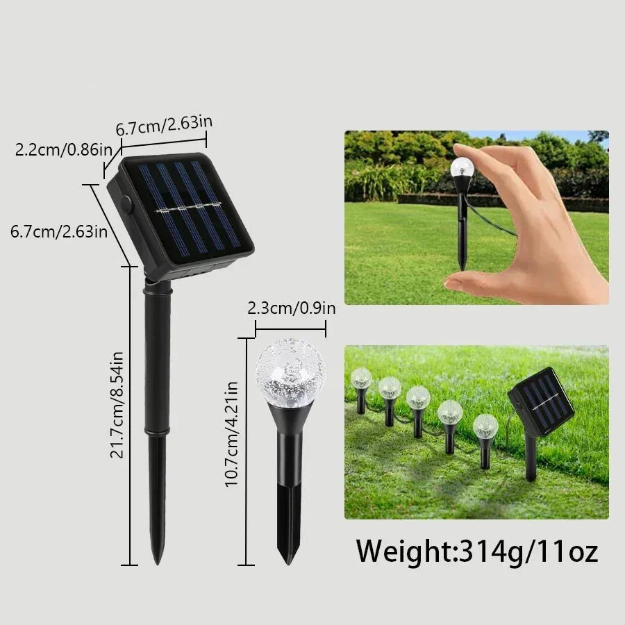 Solar Light String for Gardens and Balconies