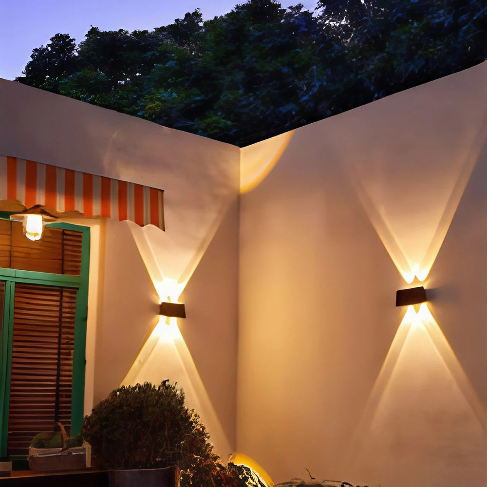 Solar Wall Sconce Light for Outdoor Entrances