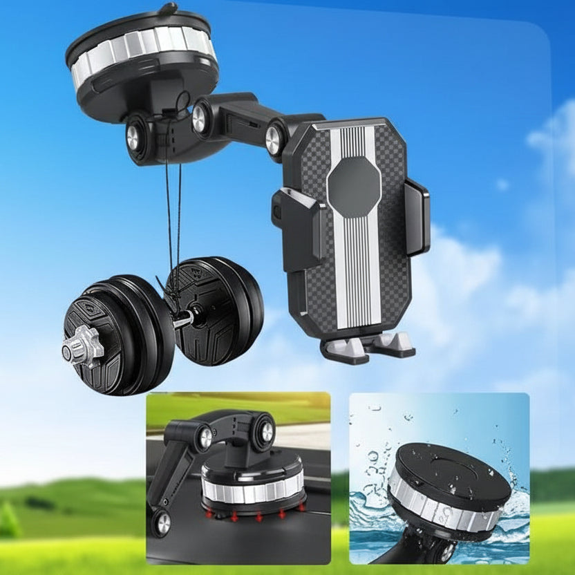 360 Car Phone Holder With Suction Mount