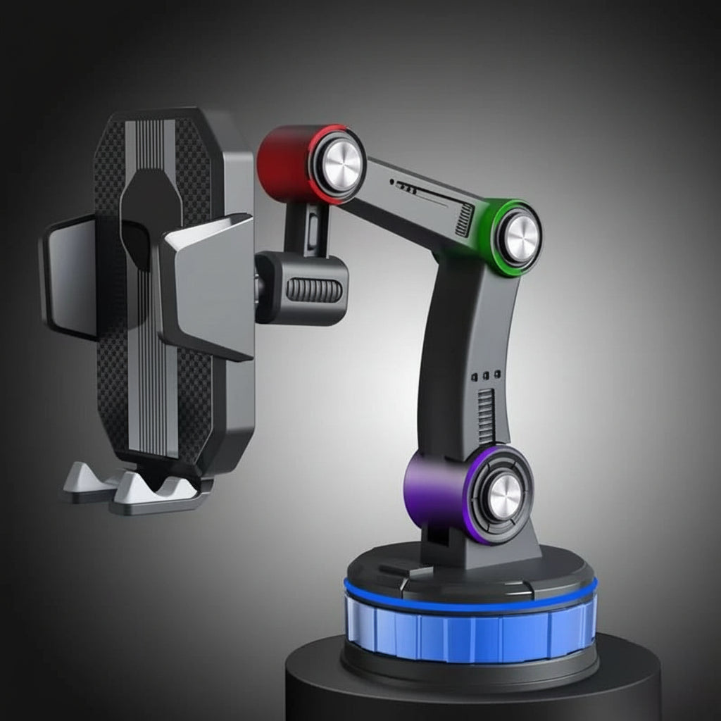 360 Car Phone Holder With Suction Mount