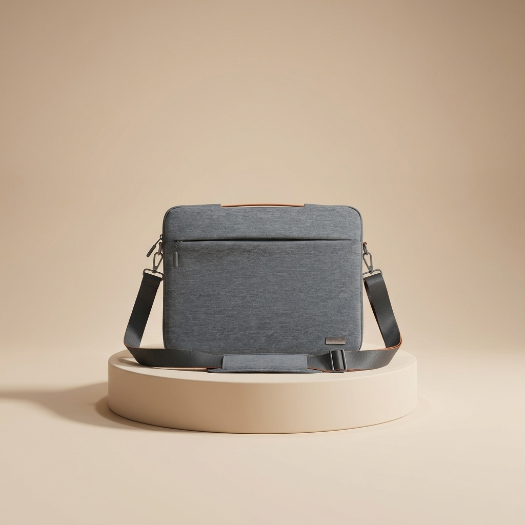 Techlio | Nylon Laptop Sleeve with Storage Pockets