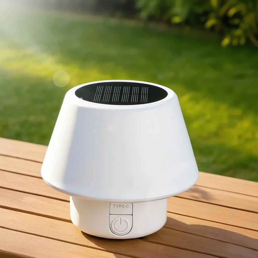Portable Solar Table Lamp for Patio and Camping