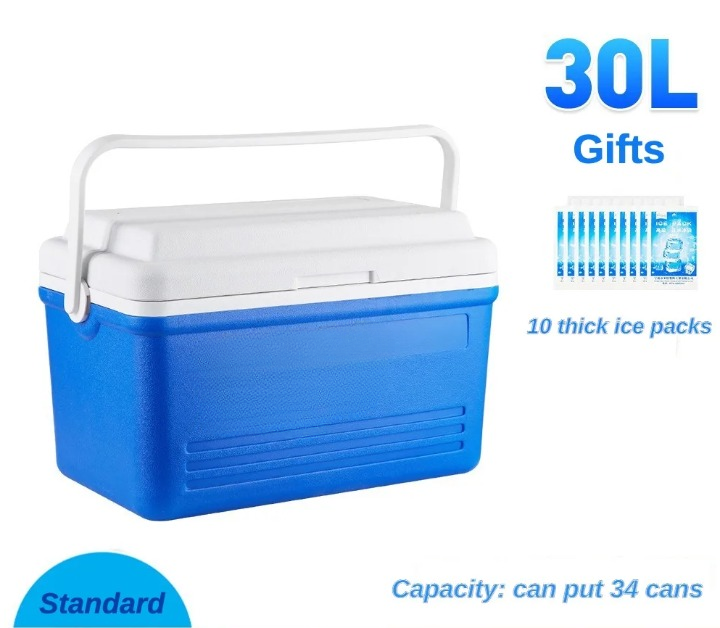 30L Portable Insulated Camping Cooler Box