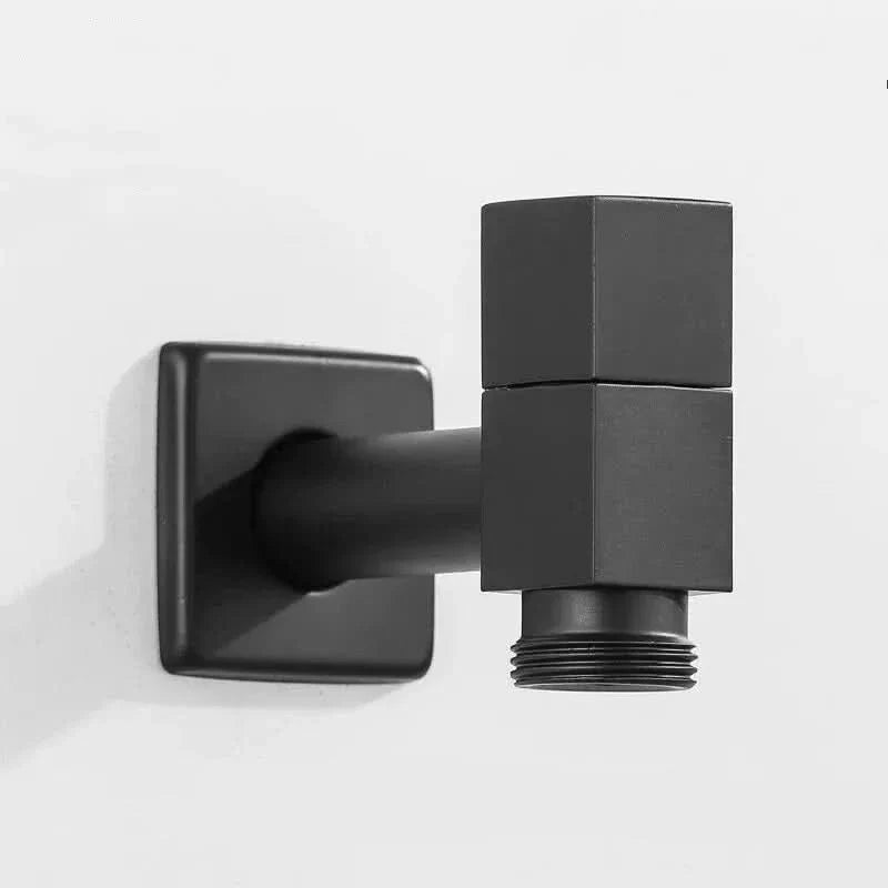 Black Wall Mounted Outdoor Tap